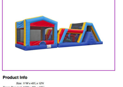 45' Fun House Obstacle Course