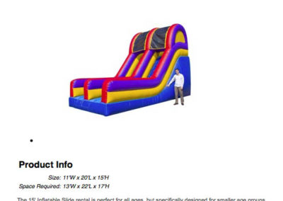 15' Inflatable Slide