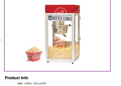 Kettle Corn Machine $85