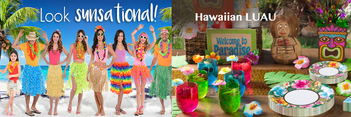 hawaiian luau party decorations