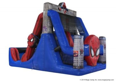 16' spider man dual water slide